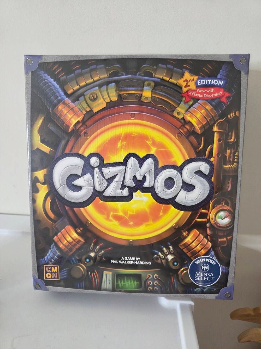 CMON Gizmos Board Game (2nd Edition) | Science Themed Strategy Board Game for Ad
